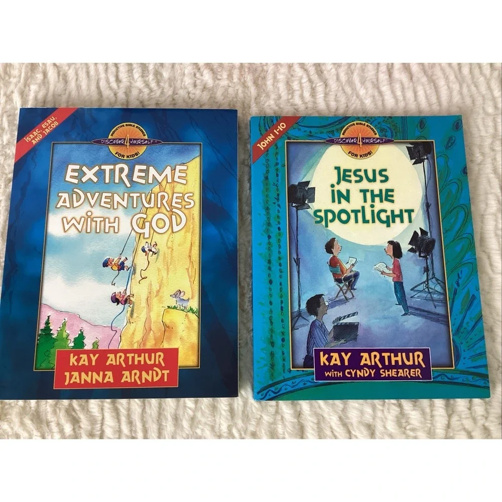Inductive Christian Bible Studies For Kids Books by Kay Arthur Lot of 4 PB Jesus